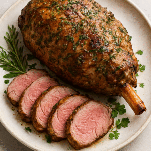 Herb-Roasted Leg of Lamb