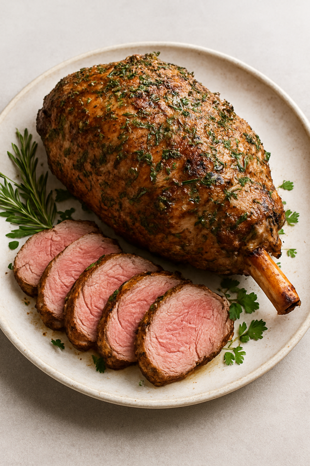 Herb-Roasted Leg of Lamb