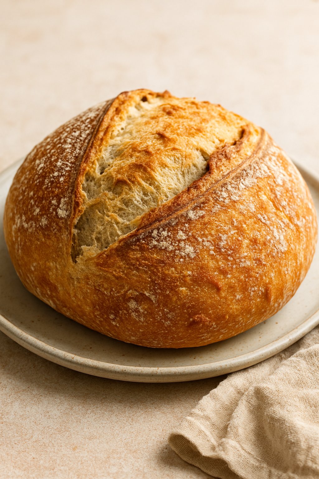 No-Knead Crusty Artisan Bread