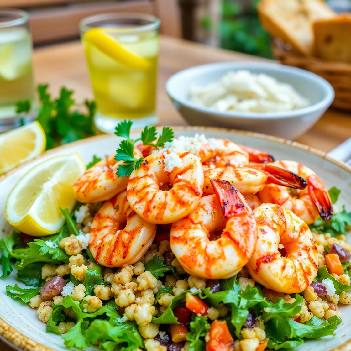 Garlic Butter Grilled Shrimp