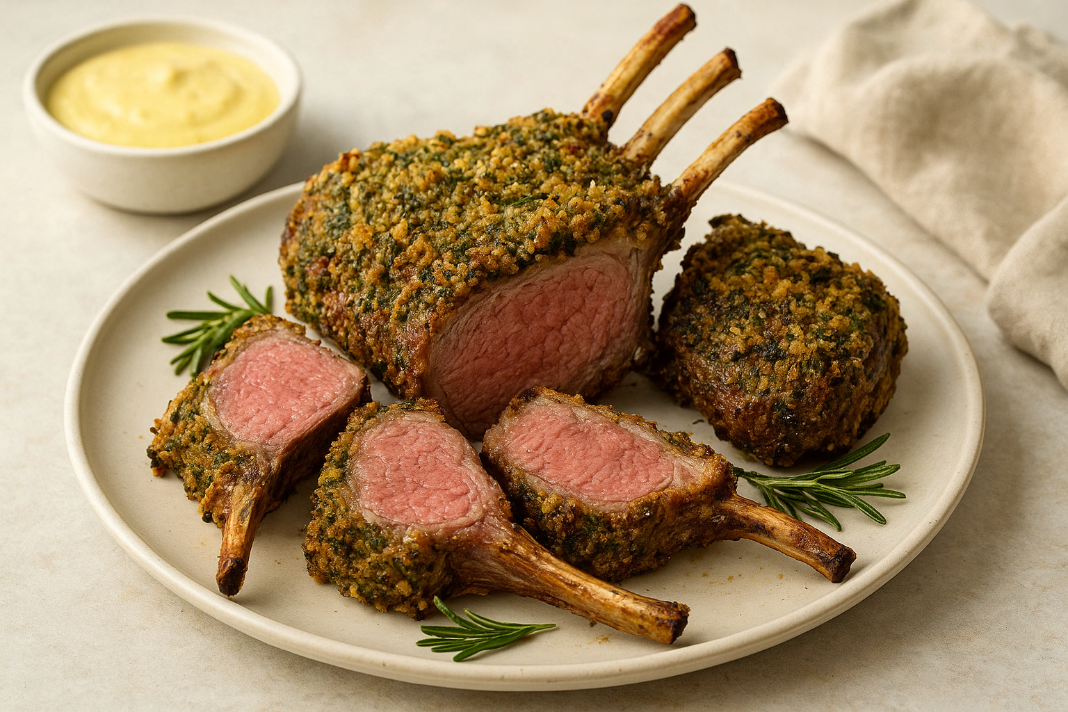 Herb-Crusted rack of LAMB